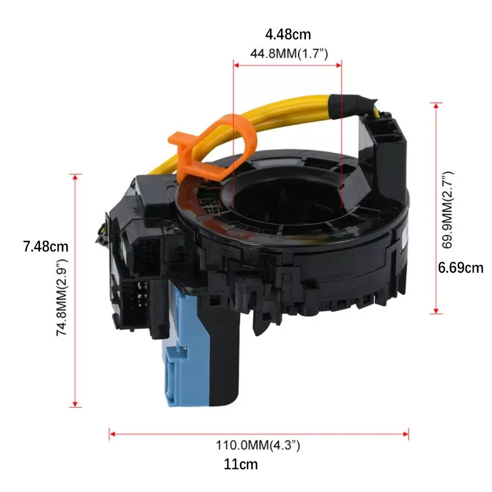 84307-08020 Clock Spring with Angle Sensor For Toyota Sienna 2011-2018 Tested - Image 3 of 4