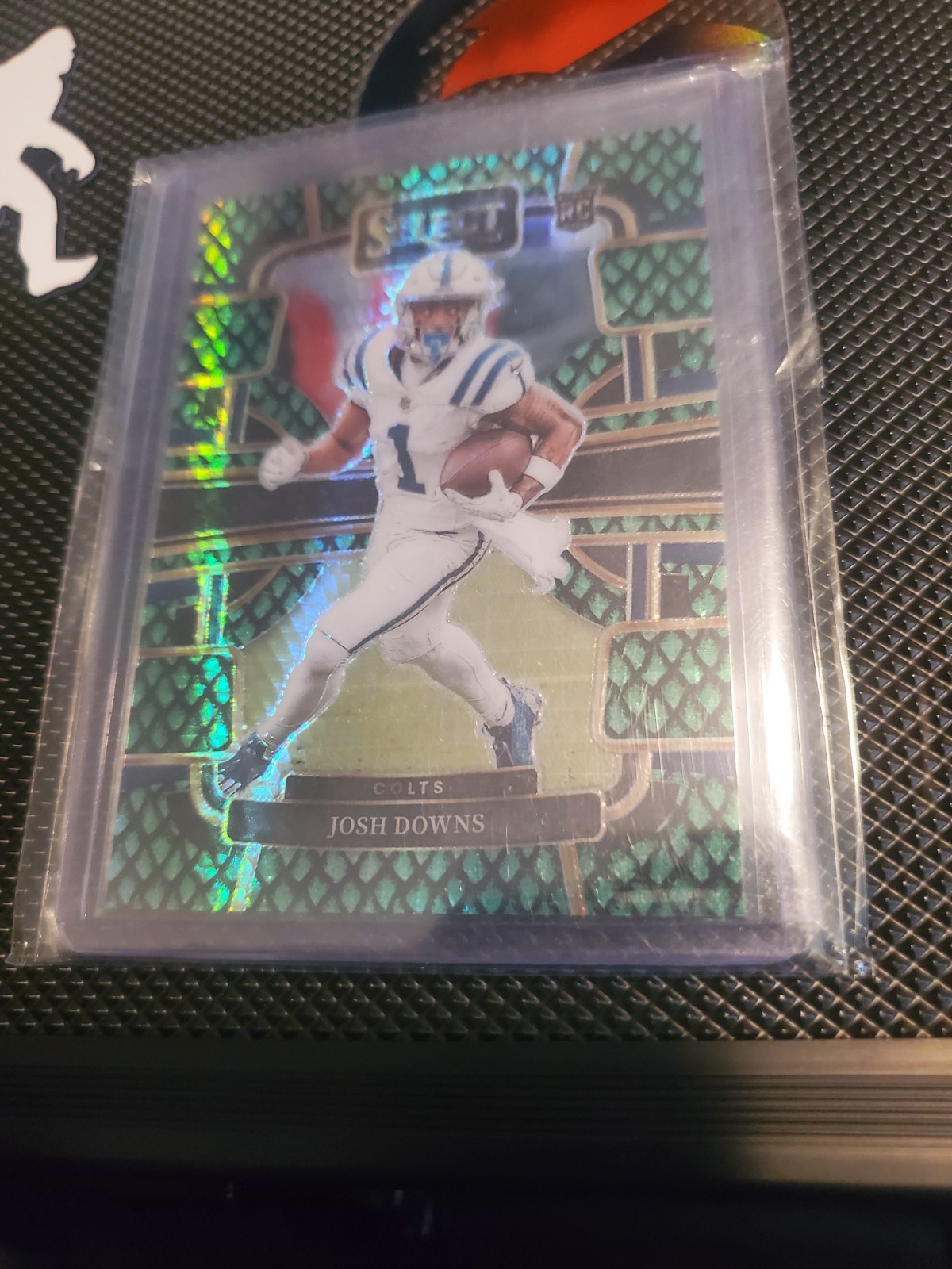 2023 Panini Select - Concourse Josh Downs #44 Dragon Scale Prizm /70 (RC)