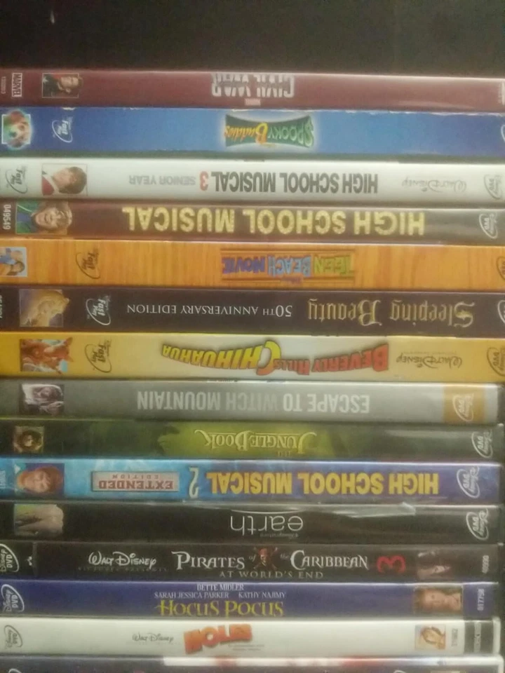 Disney Lot Of 45 DVDs, good used toy story Lion King bolt Shrek marvel~ trl1#355 - Image 3 of 4