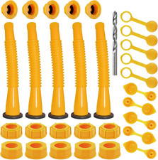 Gas Can Spout Replacement Kit, Gas Can Nozzle Replacement 5 Kit-Yellow All Gas