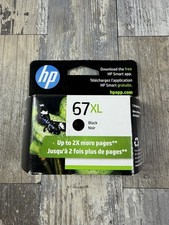 Genuine HP 67 XL 67XL Black Ink Cartridge - New -EXP 01/2027