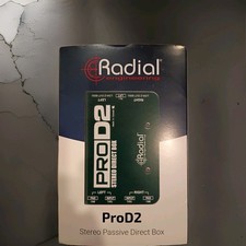 Radial Engineering ProD2 Stereo Passive Direct Box Pedal PRO D2 - Pro-D2   New  