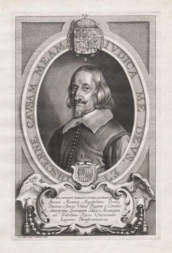 Francesco Nerli Cardinal Bishop Portrait Copper Engraving 1697
