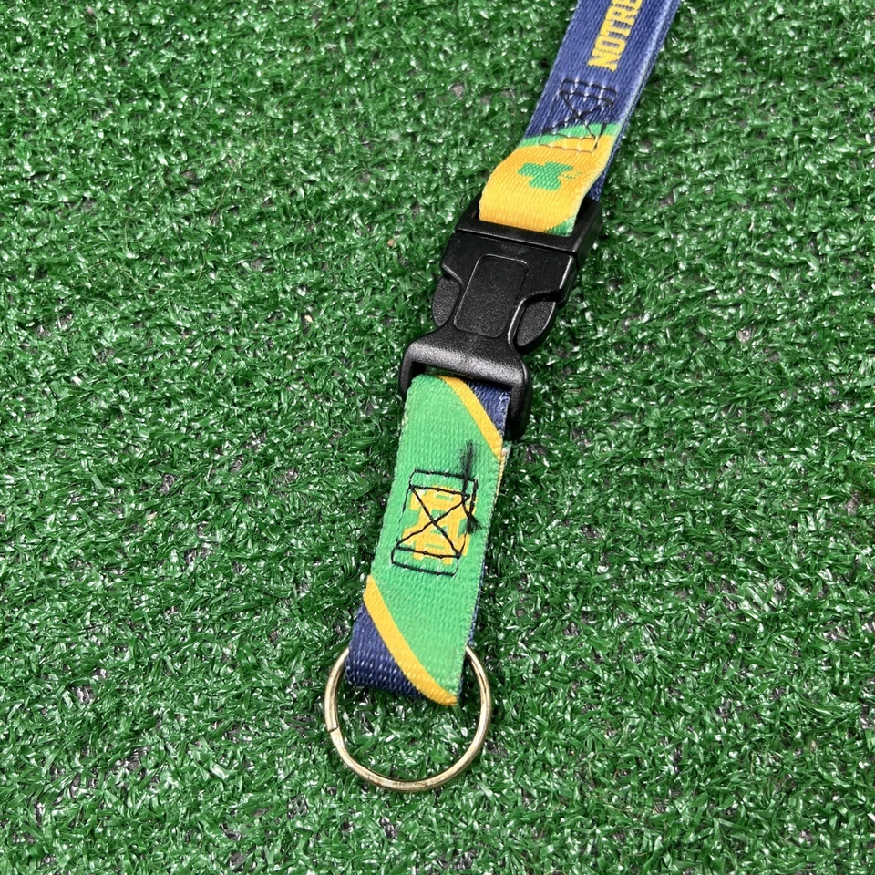 Notre Dame Fighting Irish Layard With Detachable Keychain Blue Green Yellow - Image 3 of 4