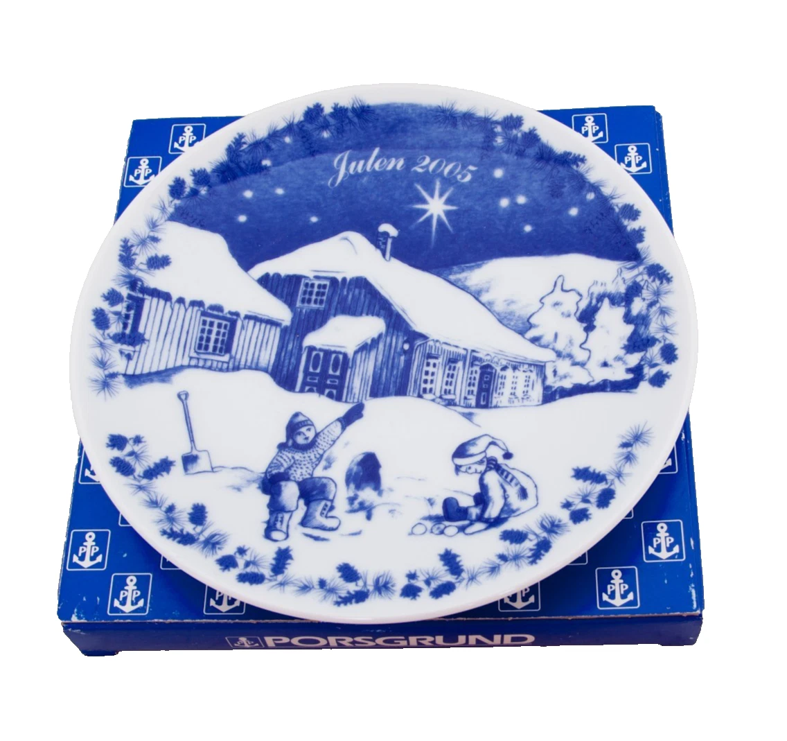 Porsgrund Christmas Plate for sale | eBay