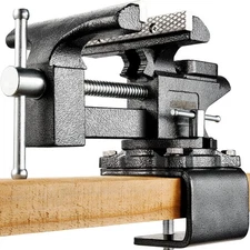 6-Inch Bench Vise, Vice for Workbench with Heavy Duty Forged Steel Construction,