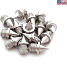 1/4" Precision Molded Stainless Steel Spikes for Track  Cross Country - 14 Pack