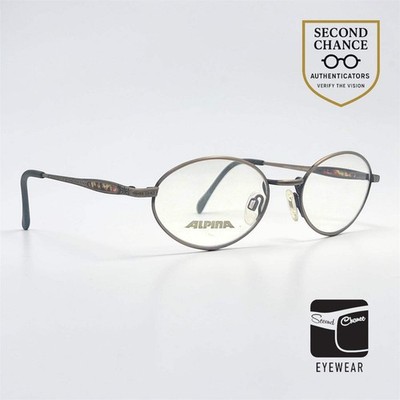Vintage Alpina Windows 704 Round Metal Optical Frame 51-19 Deadstock