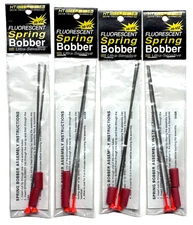 4 PACKS Hi-Tech Tackle Ultra Sensitive Fluorescent Spring Bobber 2 Count Package