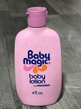 Vintage Baby Magic Baby Lotion by Mennen 4 Fl Oz Movie Prop Near Full W4