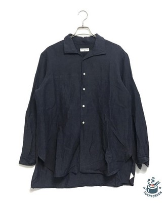 Aquellos Ojos Verdes Cotton linen shirt Size: 3 Navy Men AOV-12S-SC05