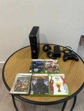 Xbox 360 S Slim 250GB Console + Controller + HDMI + 5 Games Bundle - Tested