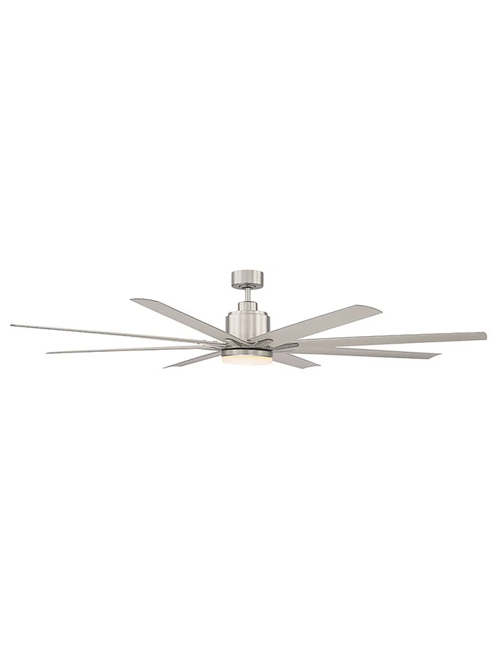 Bellevue SH2025 1 Light 8 Blade Integrated LED Hanging Indoor / - Nickel - Image 4 of 4