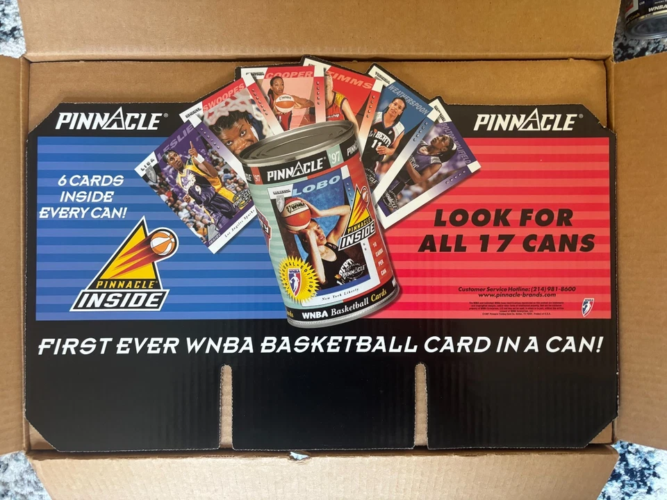 1997 Pinnacle WNBA Opened Original FACTORY CASE with 48 Cans - Inaugural Season - Image 2 of 4