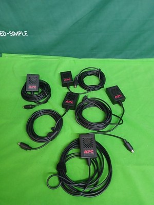 Lot of 5 APC AP9512THBLK Temperature Humidity Sensors for NetBotz