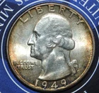 1949    Washington Quarter --BU {{{D373