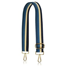 Allzedream Purse Strap Replacement Crossbody Handbag Stripe Wide Adjustable Blue