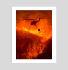 California Heroes - 12" x 15" Illustration - High Quality Art Print