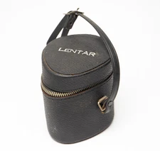 Lentar Leather Case for Exakta Mount Lens 3 1/2" Tall Teardrop/Egg Shape