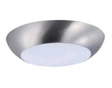 Maxim Lighting Diverse LED Flush Mount Light – 1-Light Satin Nickel Fixture