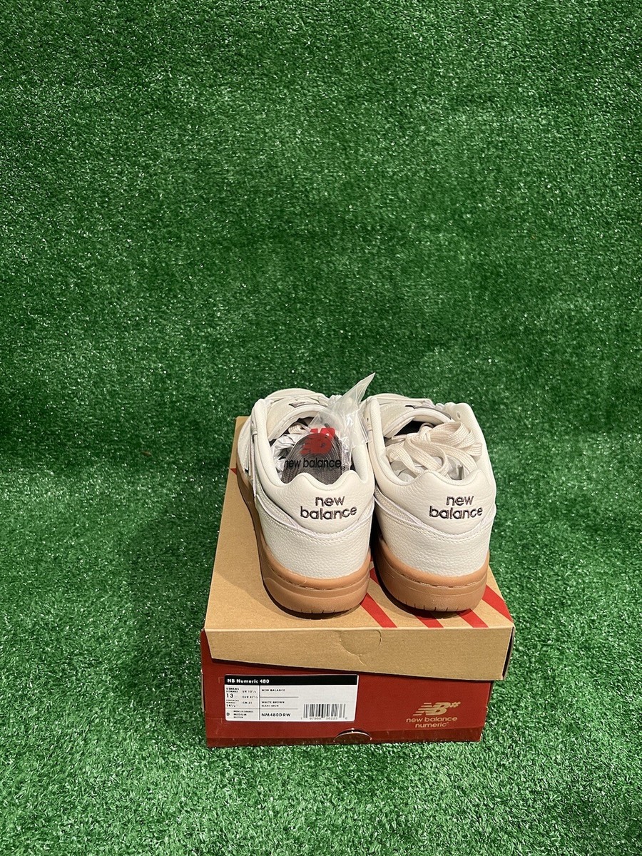 靴 New Balance 480 \"Sea Salt/Brown\" 26.5 New Balance Numeric x Andrew Reynolds 480 Shoes - Sea Salt