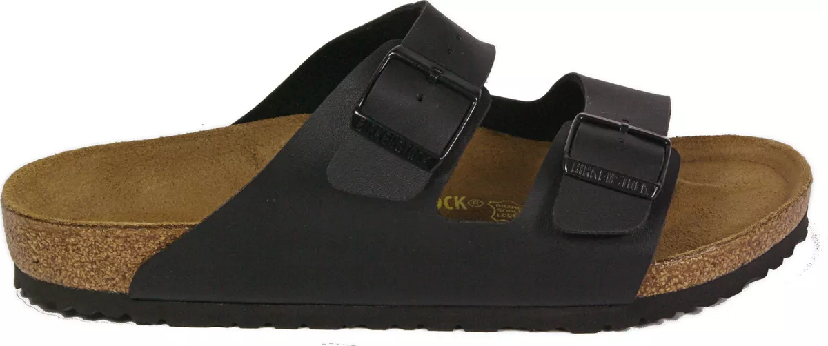 BIRKENSTOCK 051791 ARIZONA black REGULAR FOOTBED Flor NEW flads uni sex | eBay