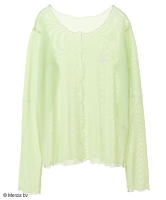 Miffy Sheer color combination pullover Light Green Green Parks Japan limited New