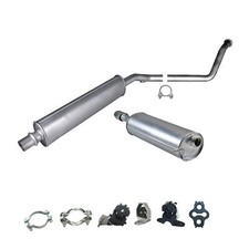 Kit D'échappement Complet Pour Peugeot 307 1.4 Break (2003-2008) - Acier, 3 Silencieux, Garantie 2 Ans