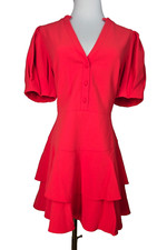 Brand New! $330 Reg. Alice + Olivia Romper Red Skort Dress Size 12