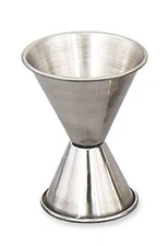 STAINLESS DOUBLE JIGGER 3/4 & 1 1/4 fl oz Bartender Shot Glass Browne-Halco 1294