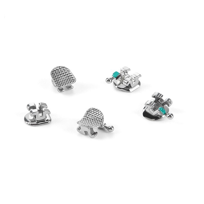 AZDENT Plus Dental Orthodontic Metal Brackets Braces Standard Roth 0.018 Hooks 3