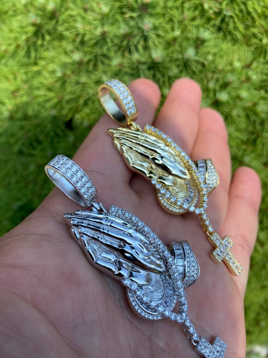 Real 925 Sterling Silver Gold Plated Big 3