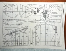BOEING XP-940 US ARMY FIGHTER BALSA FREE FLIGHT MODEL AIRPLANE PLAN 17" WINGSPAN