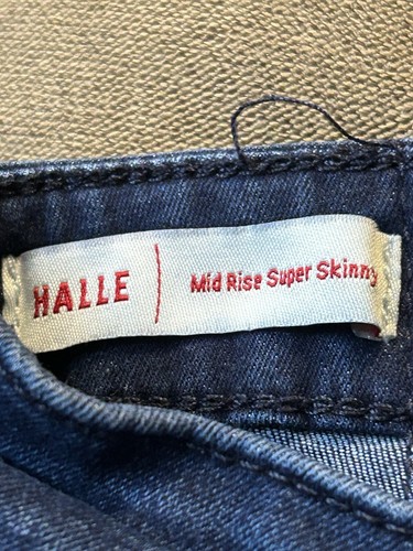 True Religion Halle Jeans Womens Dark Wash Denim Mid Rise Super Skinny Size 29 - Picture 6 of 13