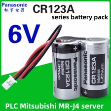 1pcs CR123A Series PLC Mitsubishi MR-J4 Server 6V 1400mah Battery Pack