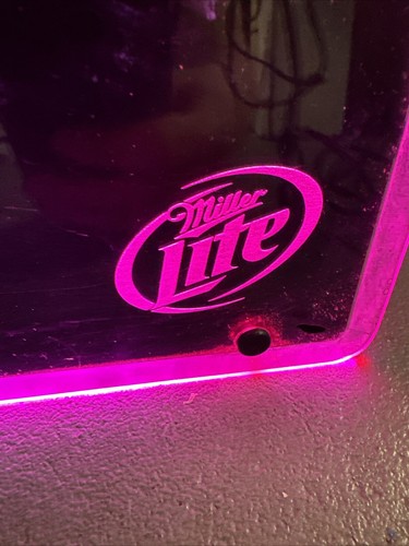 Lighted Menu Board Miller LIGHT Dry Erase 19 x 24 Bar Advertising Man Cave As Is - Picture 5 of 12