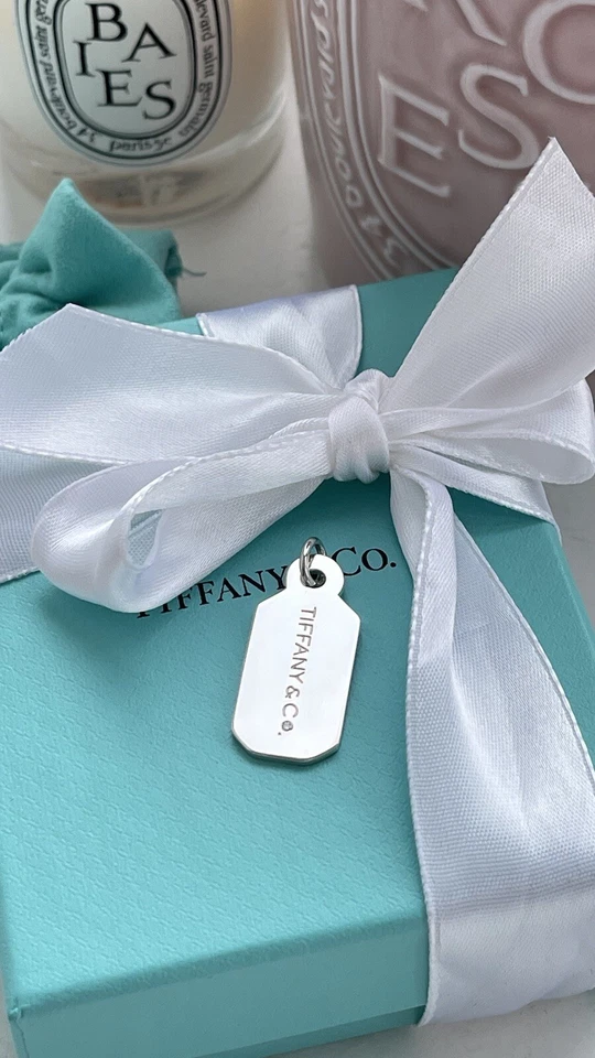 Dog tag Tiffany & Co. com diamante em prata esterlina NOVO - Imagem 2 de 4