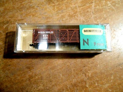 NOS Minitrix 3218 ''The Katy'' M-K-T 47150 Cattle Stock Car