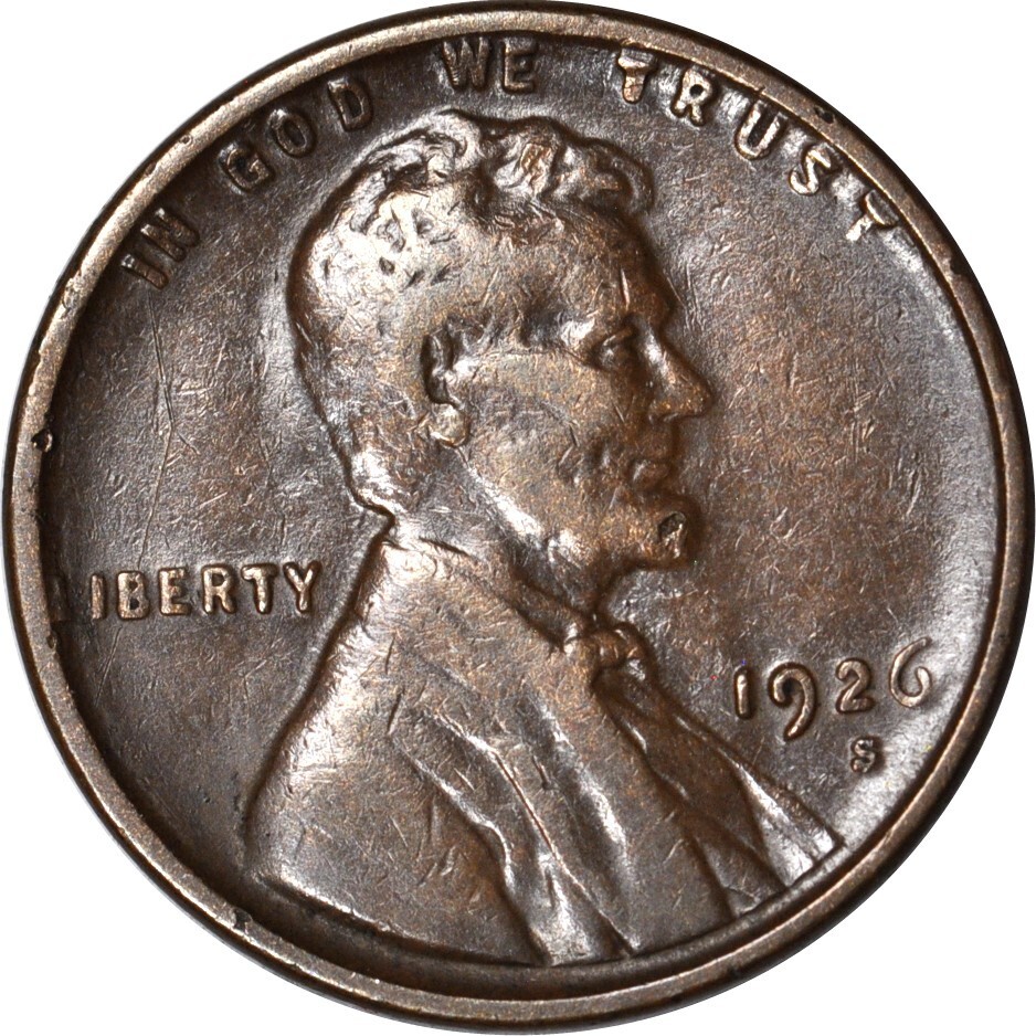 1926-S 1C Lincoln Wheat Cent Choice VF K16066 | eBay