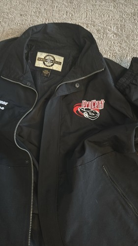 NWT Men's CRAFTSMAN Jacket Size LG Softshell Tech Black Work Coat - Picture 3 of 6