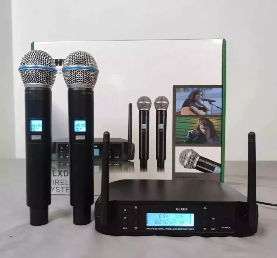 Shure GLXD4+BETA58A Microphone Dual Handheld Vocal Microphones