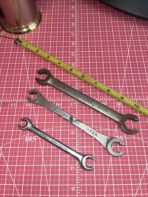 Blackhawk Indestro USA 3 Piece SAE 6 Point Line Flare Nut Wrench Set 3/8 - 11/16