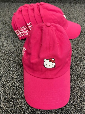 anti social social club hello kitty moletom com capuz