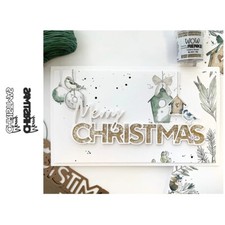 Merry Christmas Metal Cutting Dies Scrapbooking Embossing Stencil Card DIY Craft