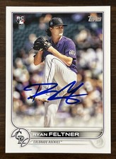 RYAN FELTNER Signed 2022 Topps Series 2 Baseball Card #373 Rockies Rookie AUTO