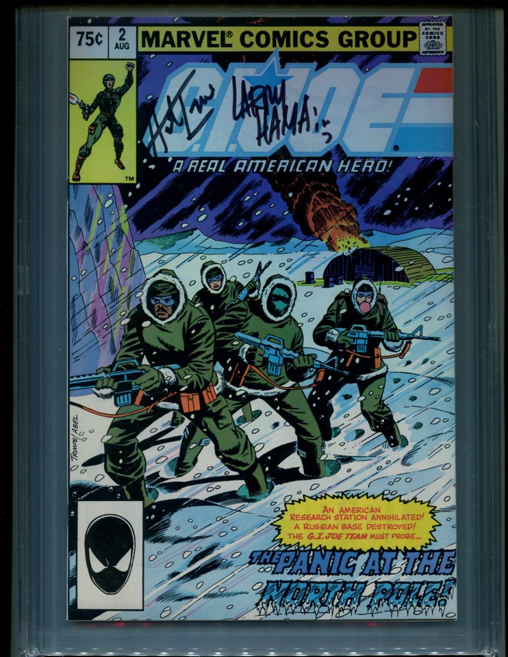 GI JOE 2 2ND PRINT CGC SS 9.8 AUTO/ TRIMPE & HAMA 1ST KWINN ONLY 1 IN ...
