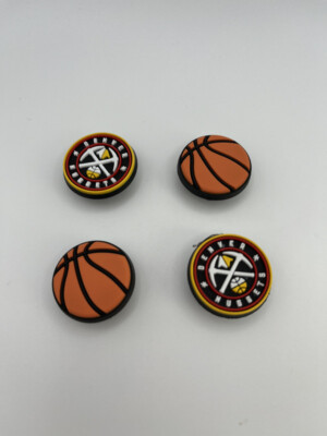 NBA Denver Nuggets Basketball Team For Crocs Shoe Charms - 4 Pieces