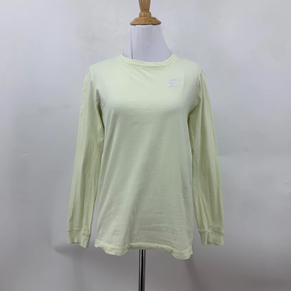 The Nike Tee Shirt Girls Youth L Large Celery Green Long Sleeve Athletic Shirt - Image 2 of 4