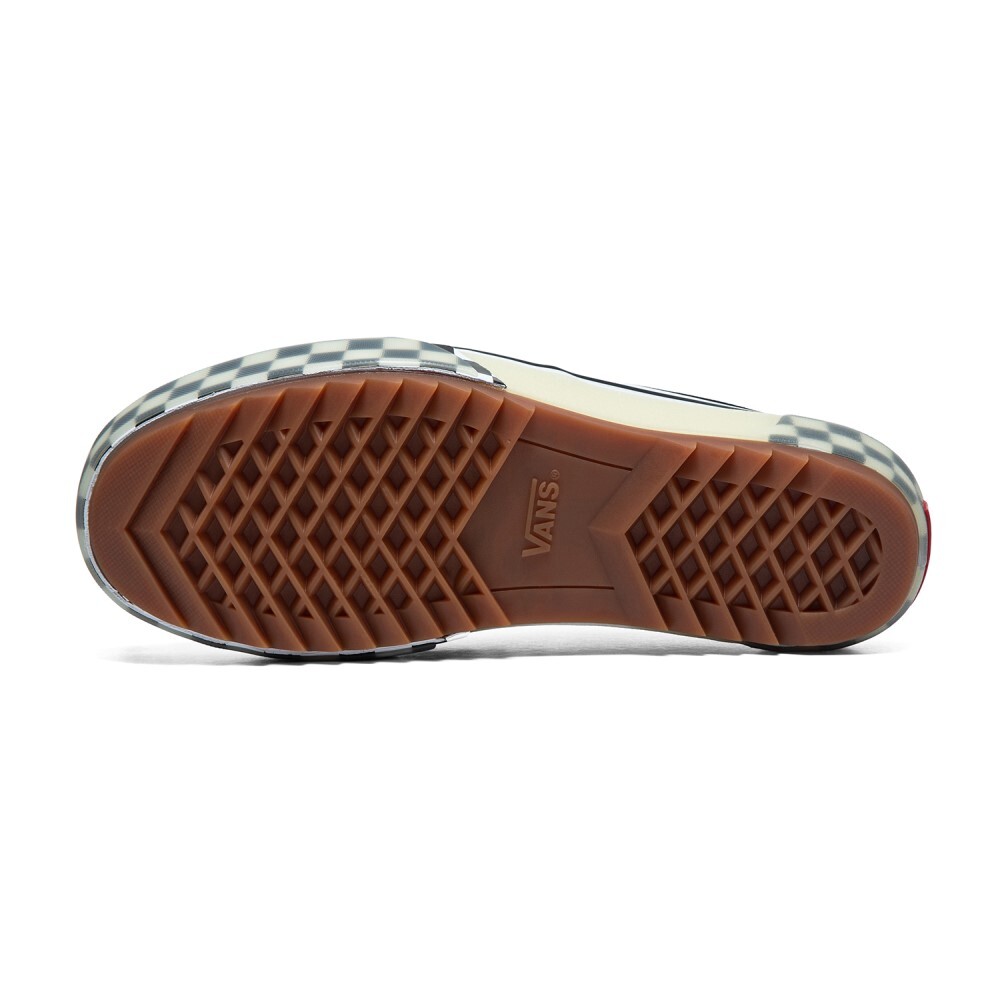 New Vans Authentic Mule Stacked Canvas Check Black/White