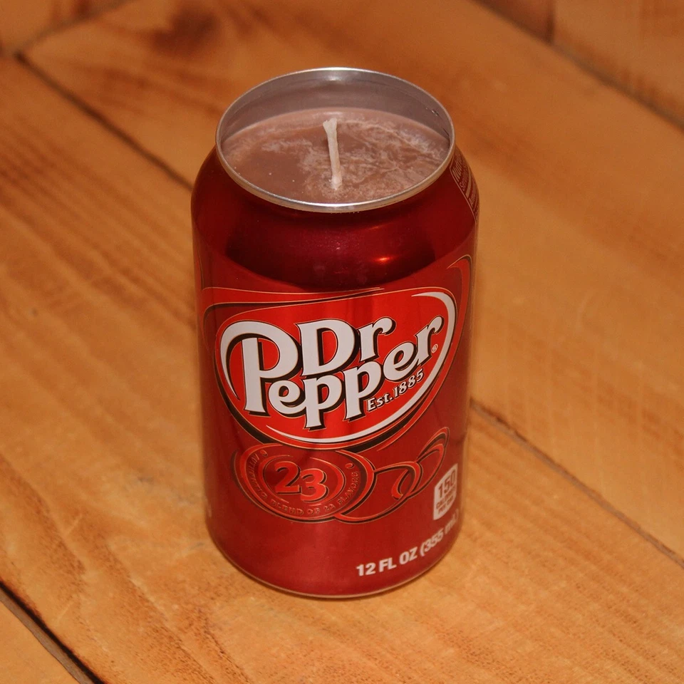 Dr Pepper Can Soy Candle that smells just like it Recycled Hand Poured Gift - Image 2 of 2